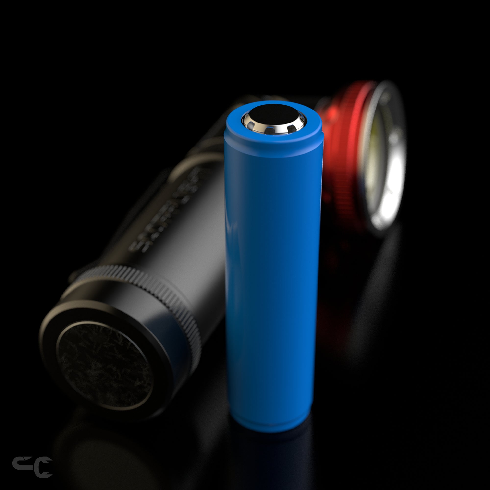  Dual Output, White & UV Flashlight lithium rechargeable battery